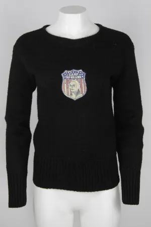 1930s heavy knit with 1932 patch featuring George Washington - S