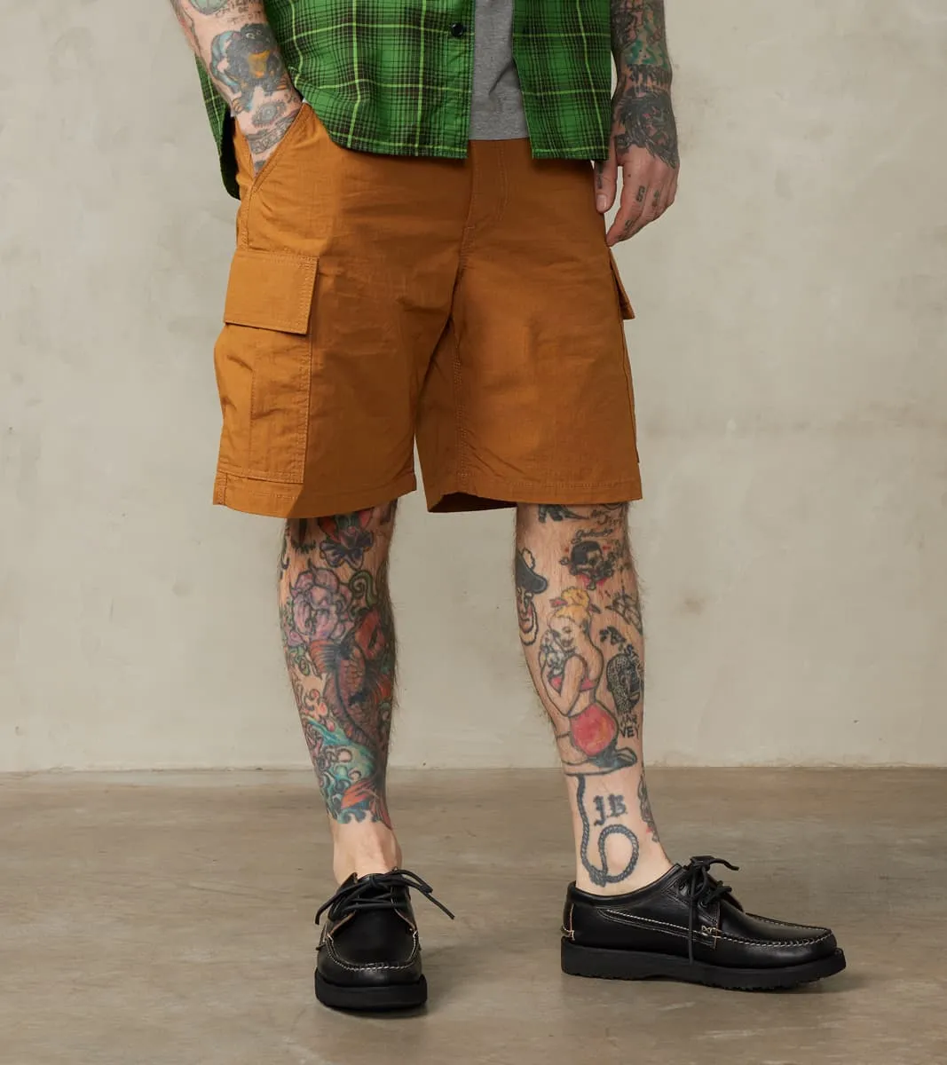 736-BRN - Cargo Short - 7oz Japanese Ripstop