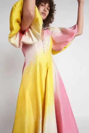 Aje Cloud Burst Midi Dress