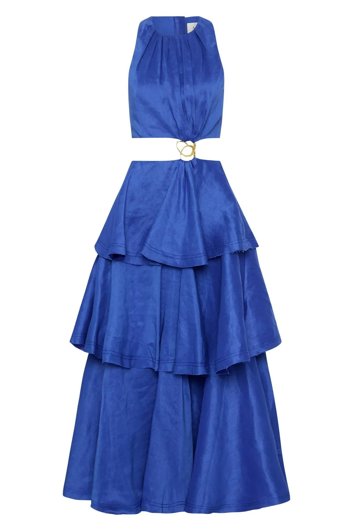 Aje Wave Cut Out Ring Midi Dress