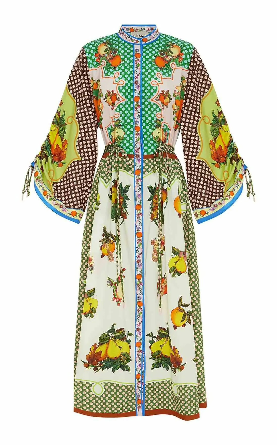 Alemais Lemonis Midi Shirtdress Multi Print Size 12 , 14 & 16