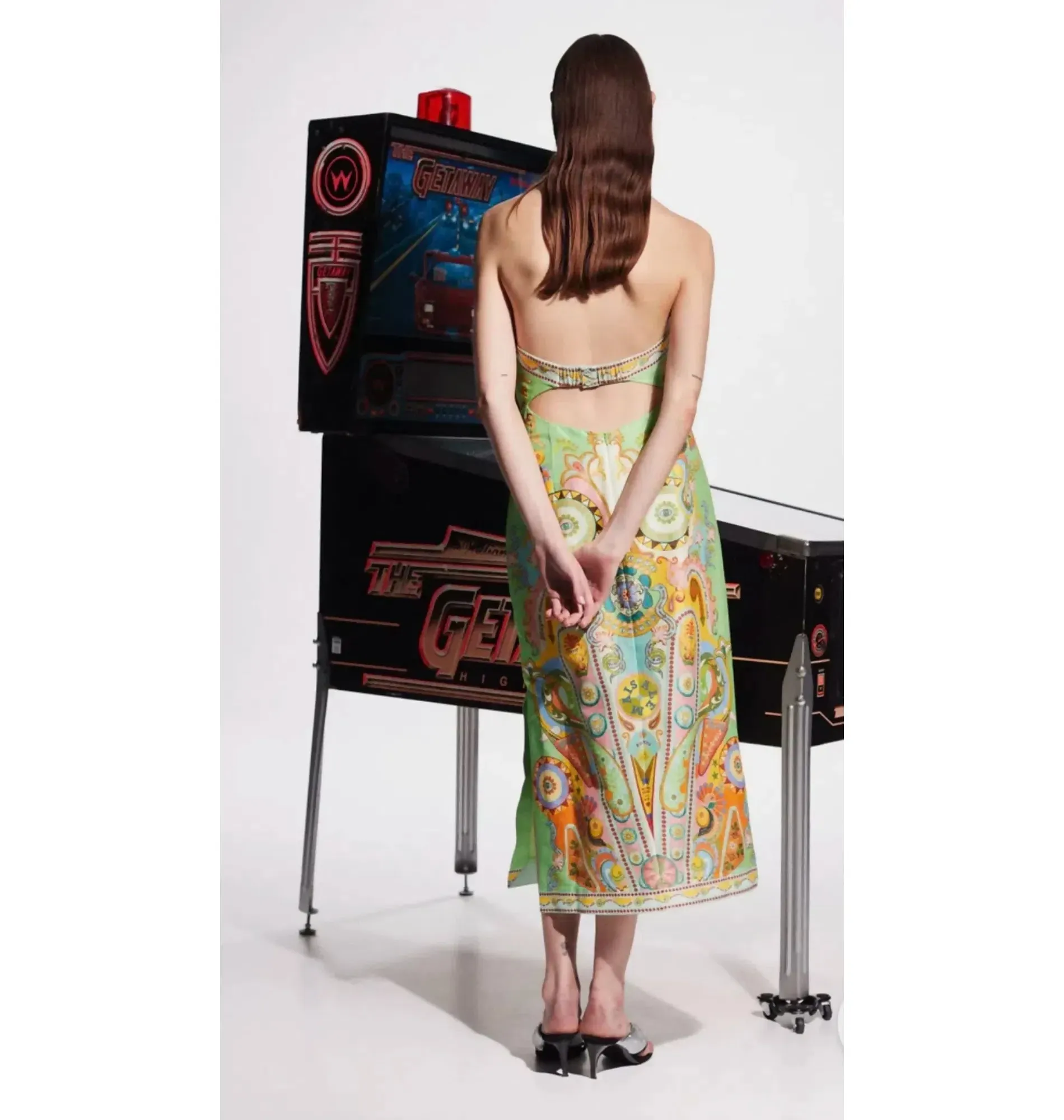 Alemais Pinball Bodice Dress Print Size AU 8