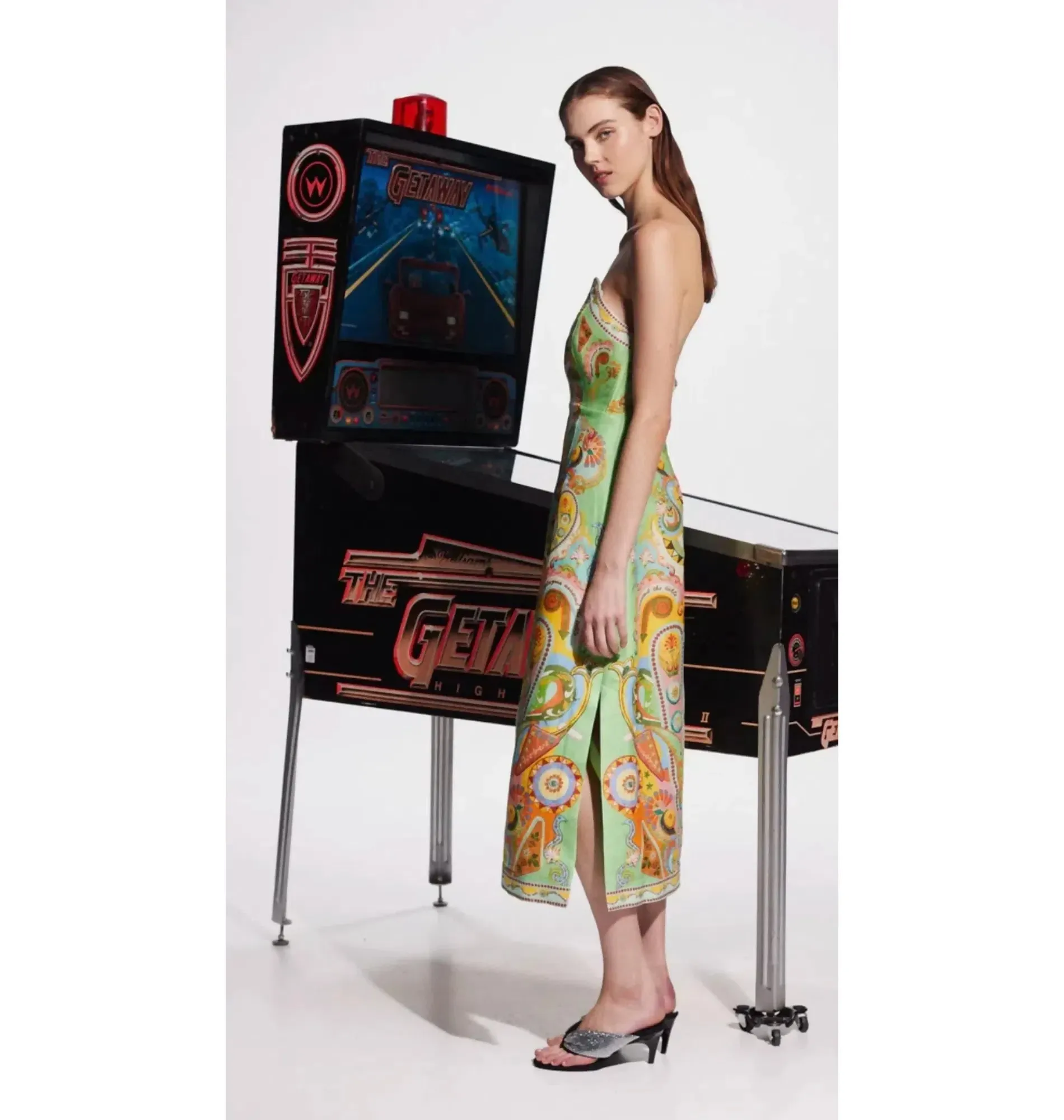 Alemais Pinball Bodice Dress Print Size AU 8