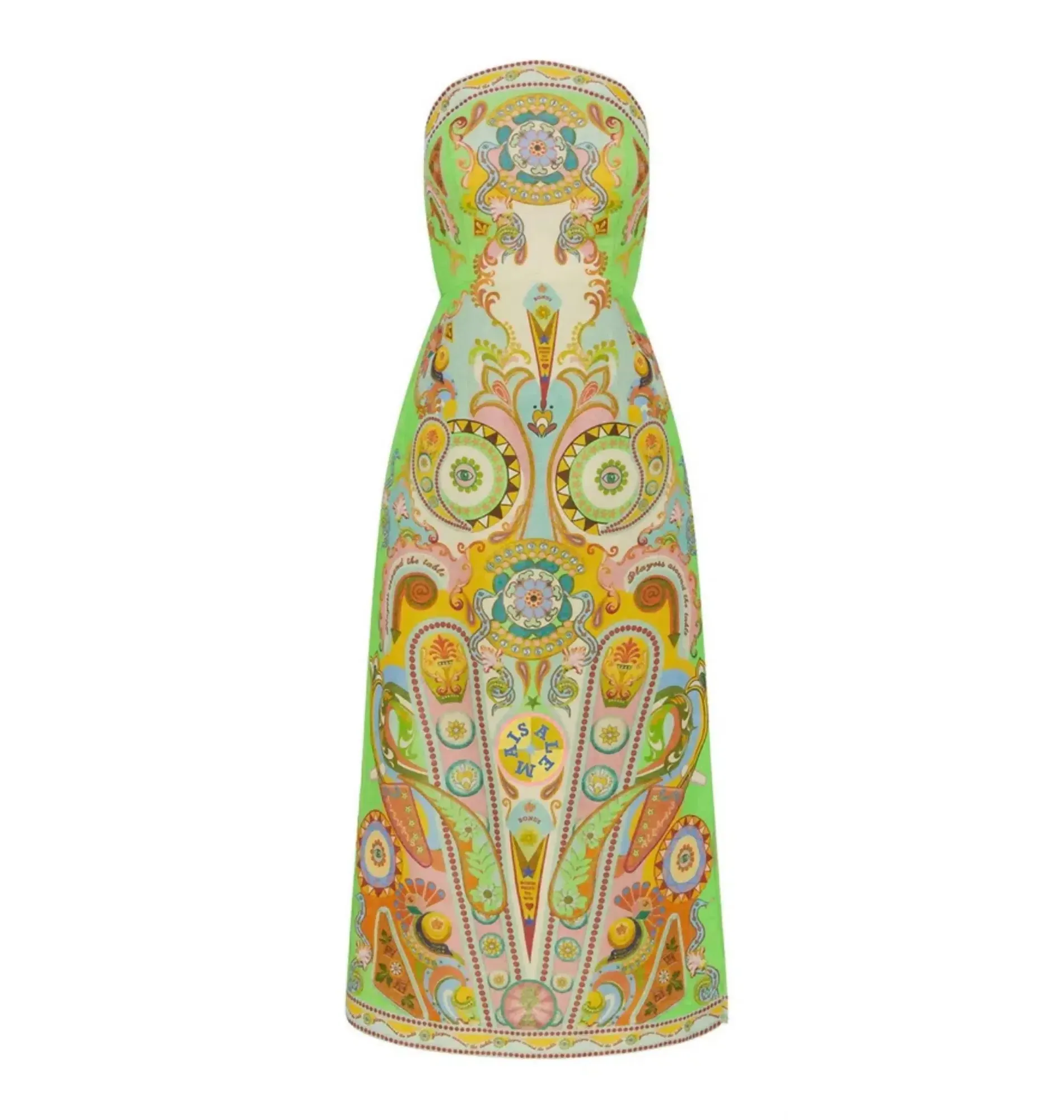 Alemais Pinball Bodice Dress Print Size AU 8