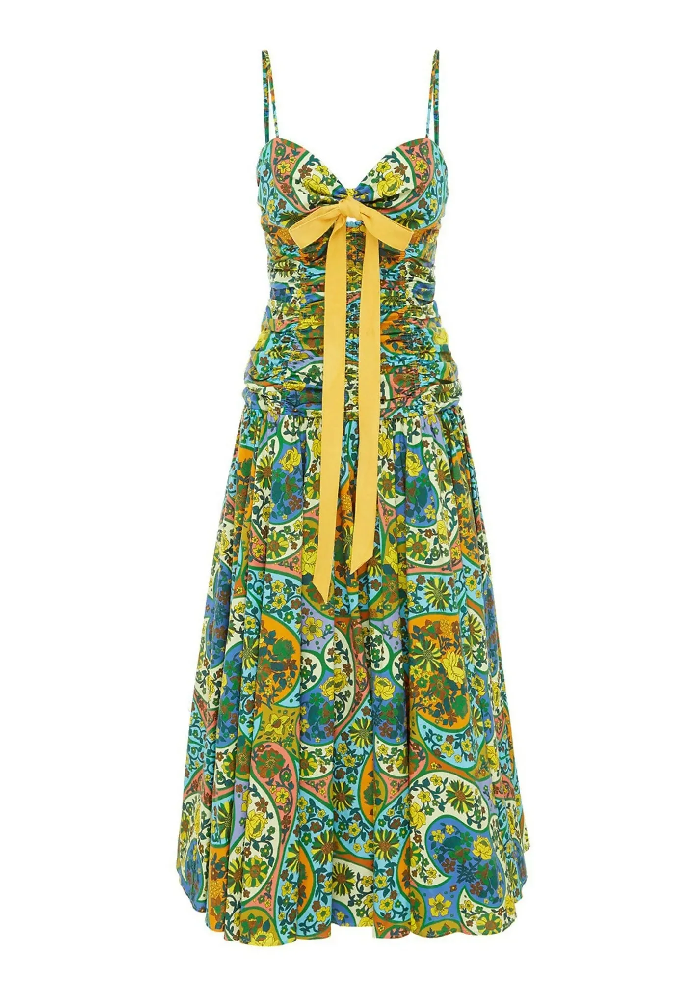 Alemais Sofie Midi Dress Multi Size 10