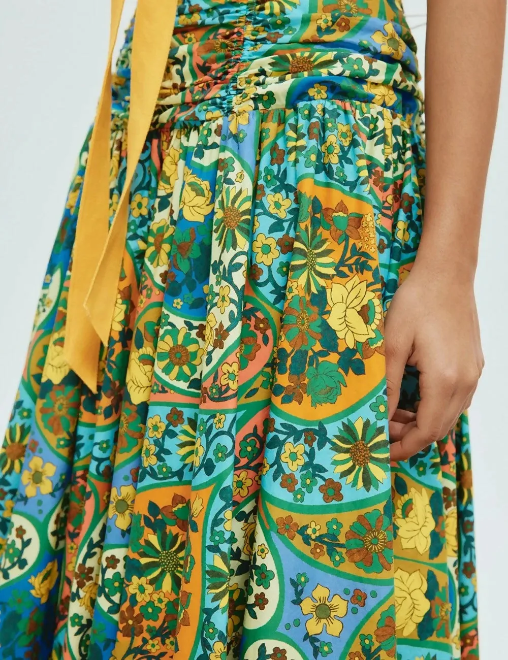 Alemais Sofie Midi Dress Multi Size 10