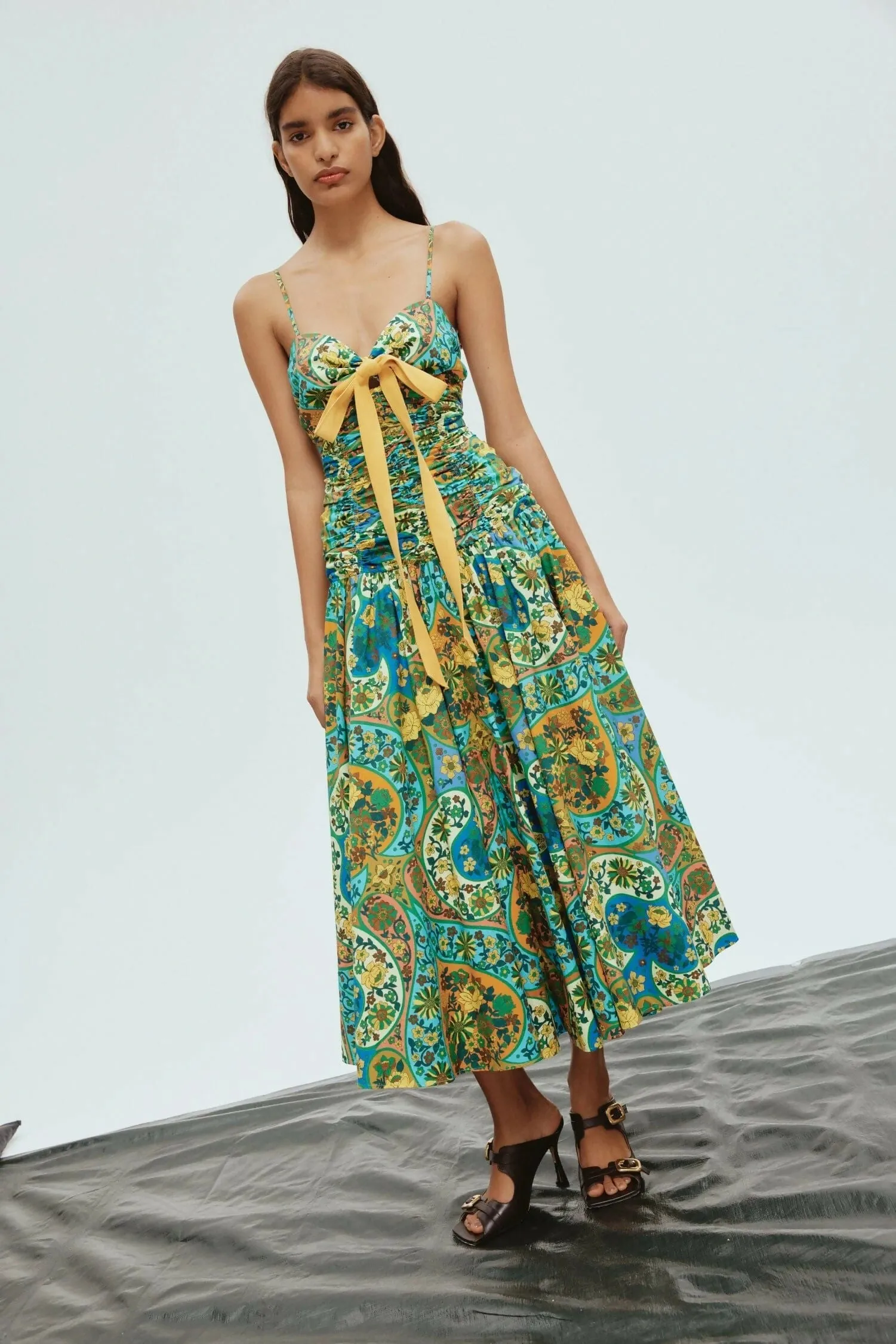 Alemais Sofie Midi Dress Multi Size 10