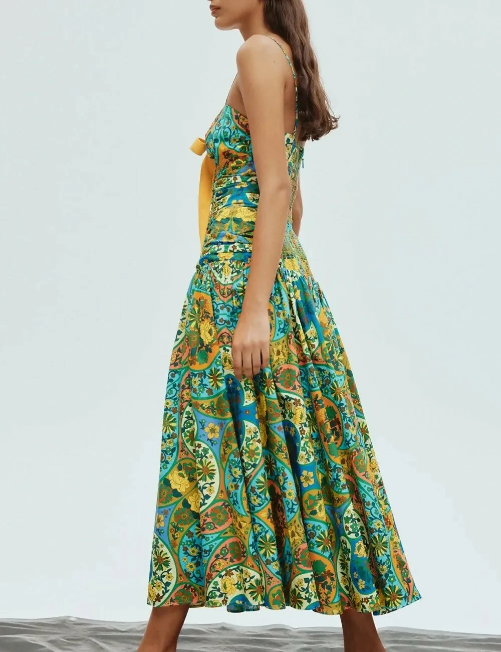 Alemais Sofie Midi Dress Multi Size 10
