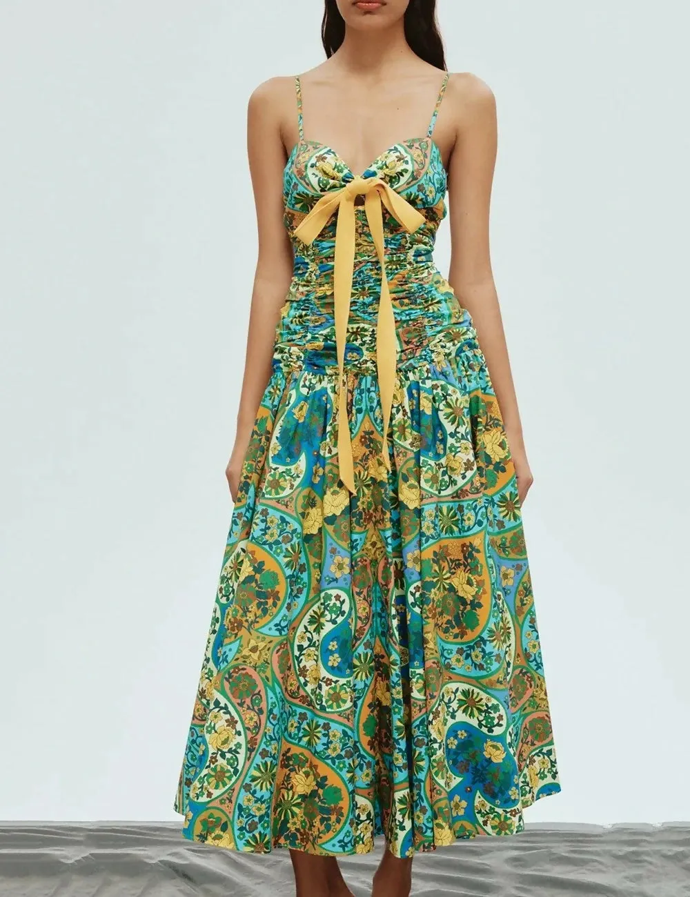 Alemais Sofie Midi Dress Multi Size 10
