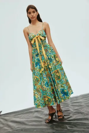 Alemais Sofie Midi Dress Multi Size 10
