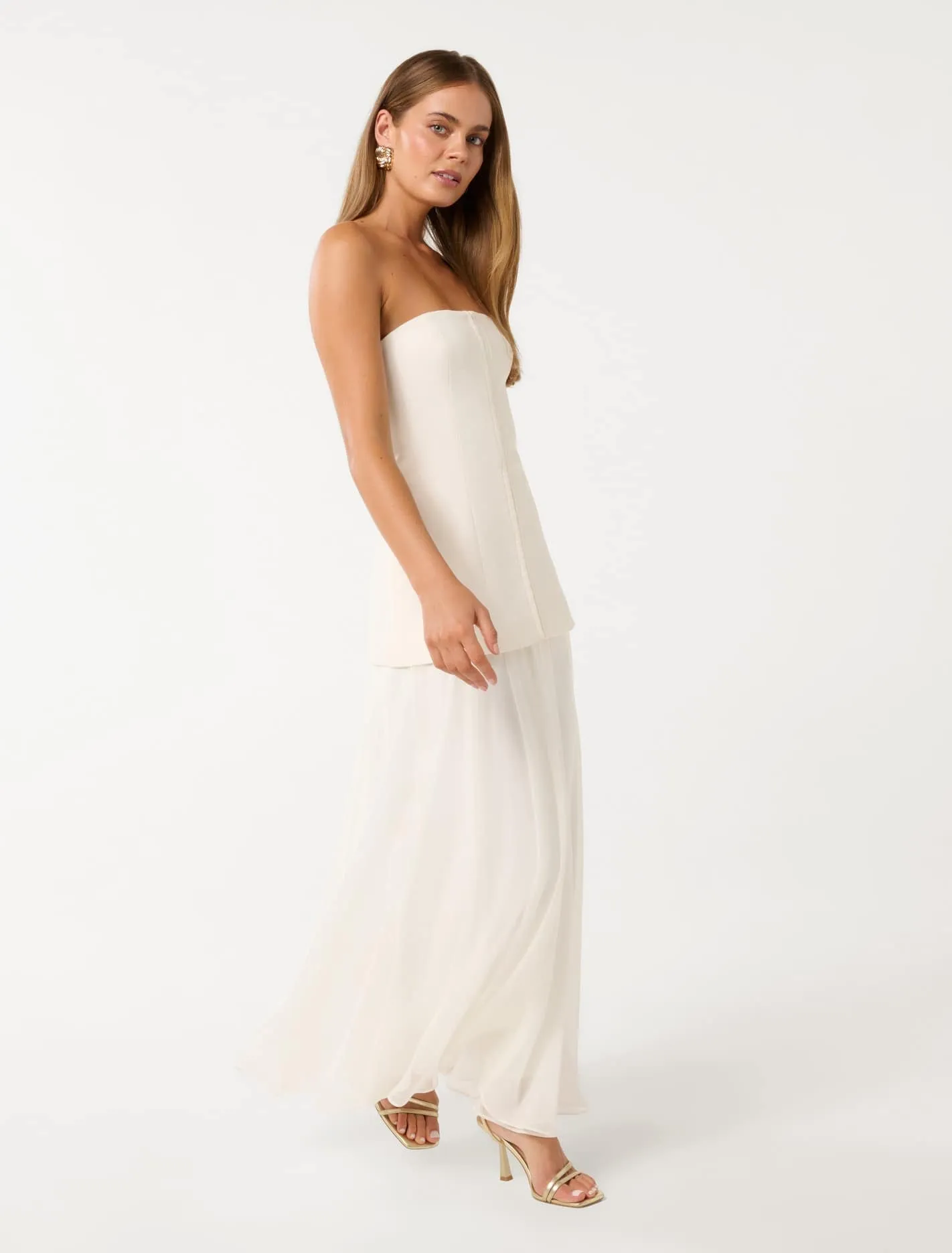 Alexis Hook and Eye Sheer Midi Dress