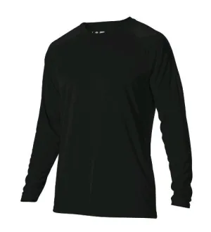Alleson Tech Crew Long Sleeve Black Adult XXL New Shirt
