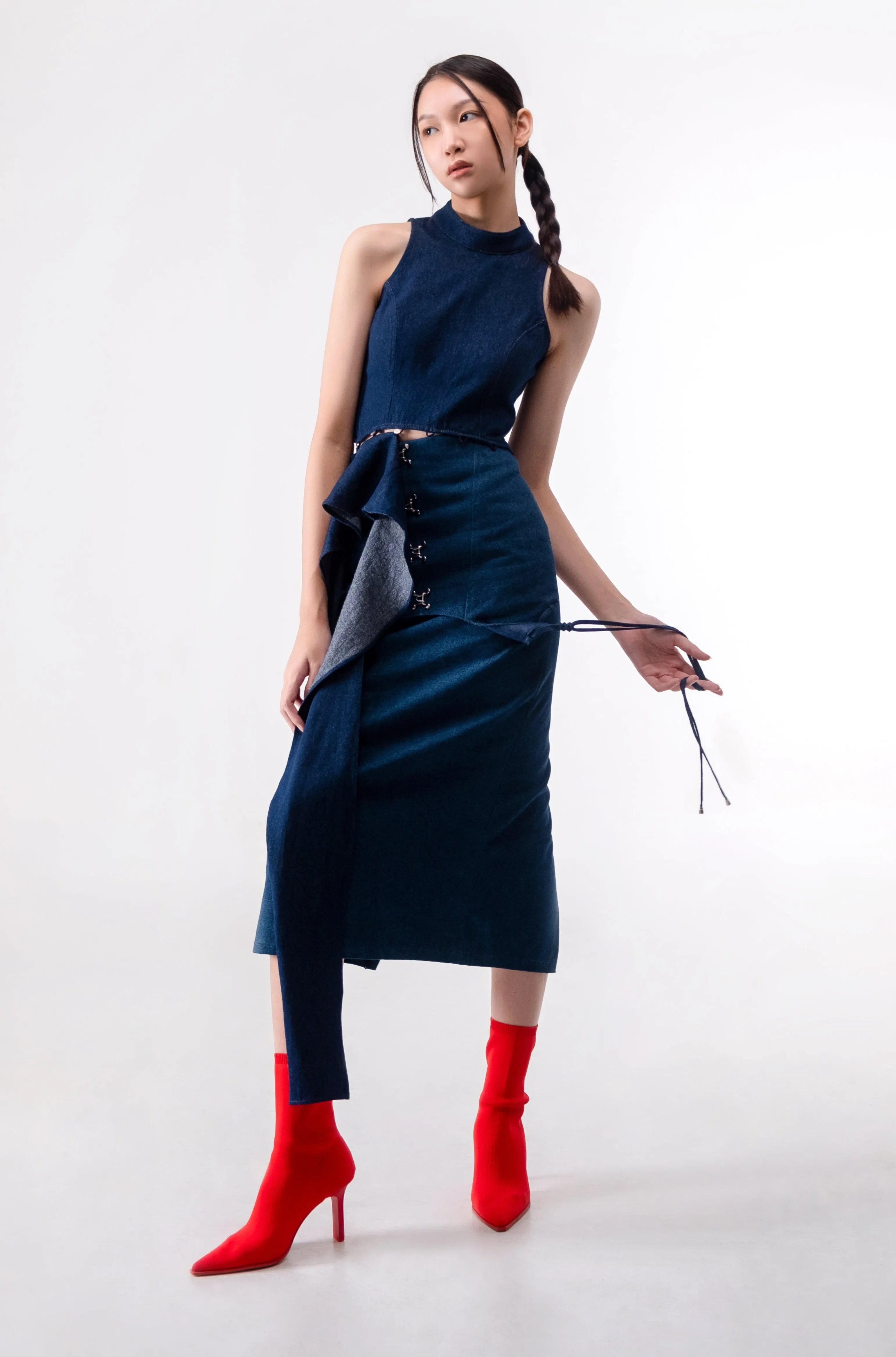 Amaranth Skirt Navy Blue Denim (LAST PIECES)