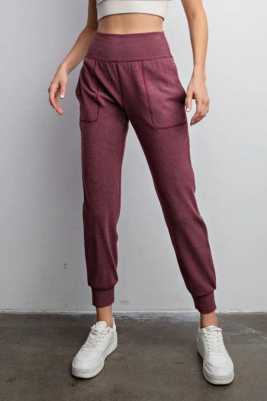 Amber Ribbed Joggers