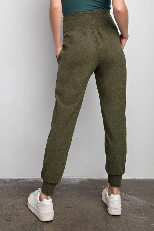 Amber Ribbed Joggers