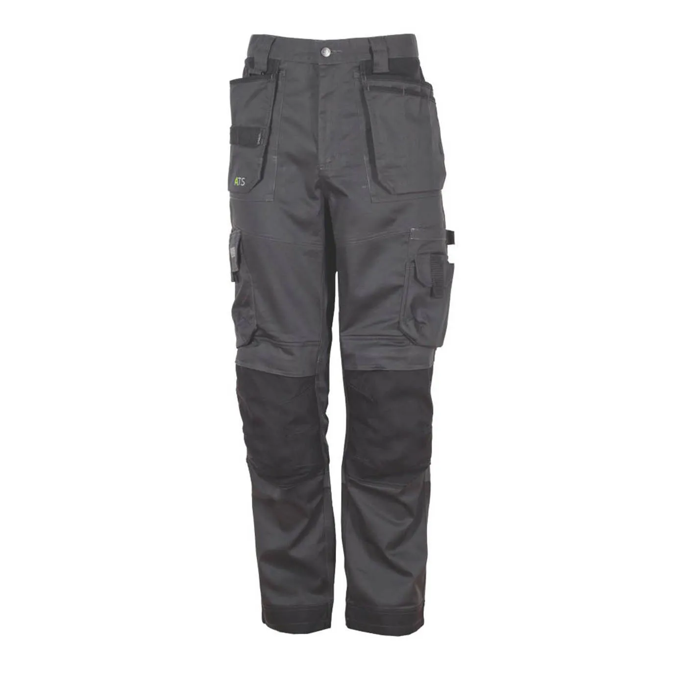 Apache Mens Work Trousers Stretch Cargo Breathable Low Rise Grey 36" W 33" L