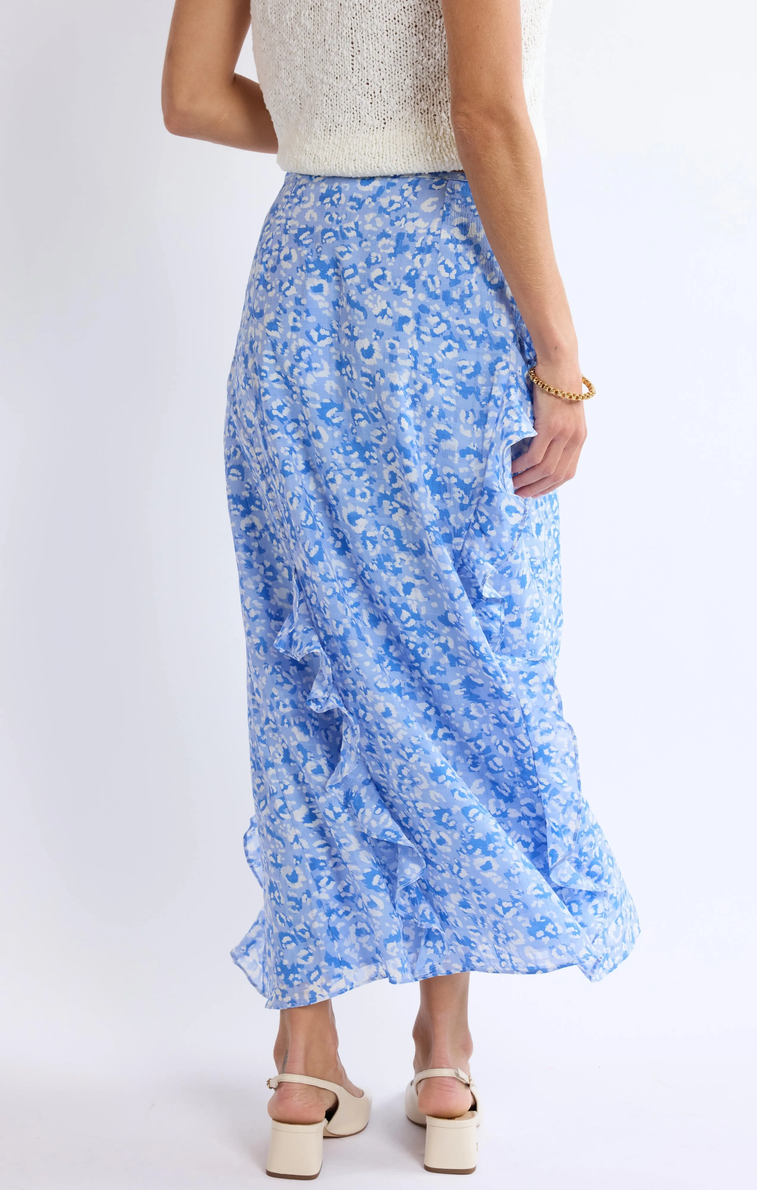 Arcadia Ruffle Midi Skirt