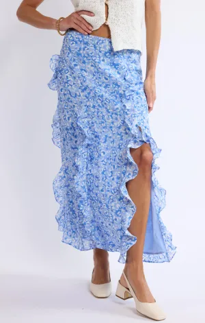 Arcadia Ruffle Midi Skirt
