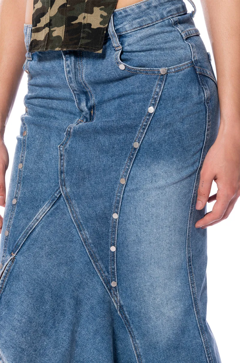 ARIELE MID DENIM SKIRT
