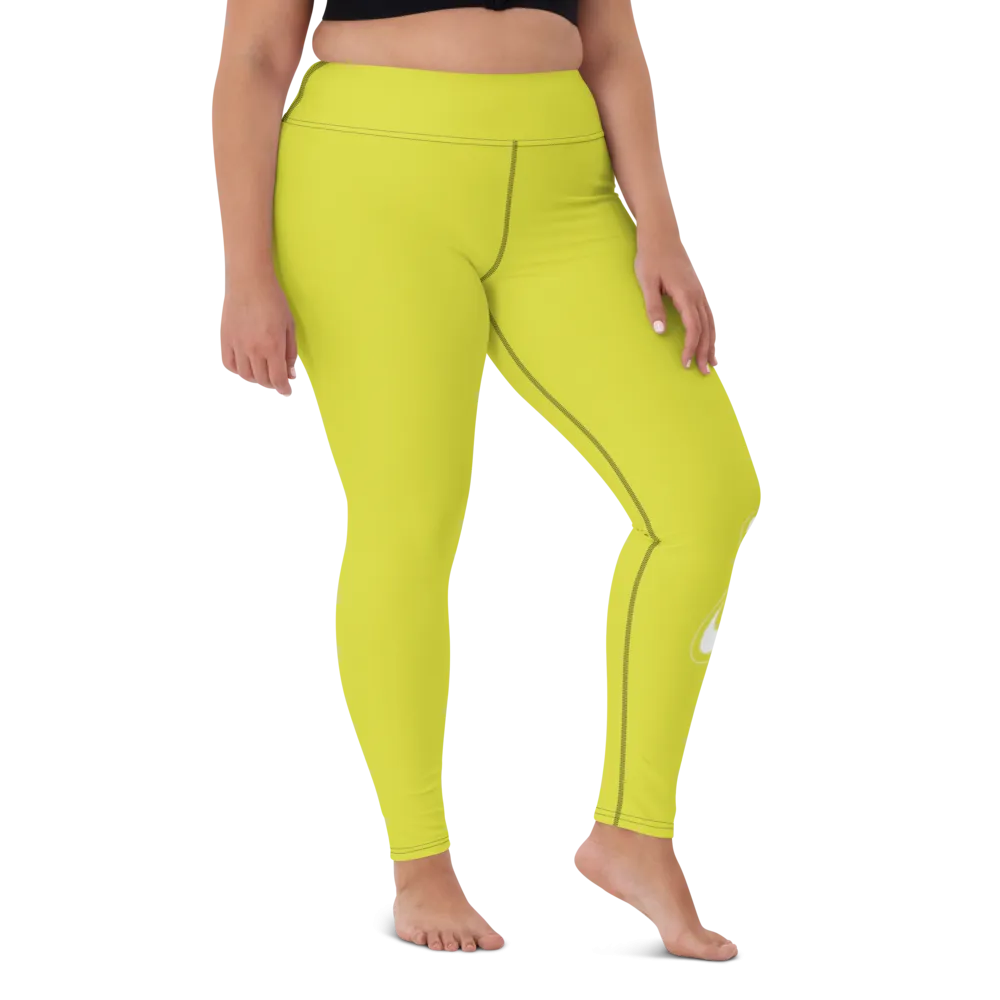 Athletic Apparatus Starship White logo V3 Yoga Leggings