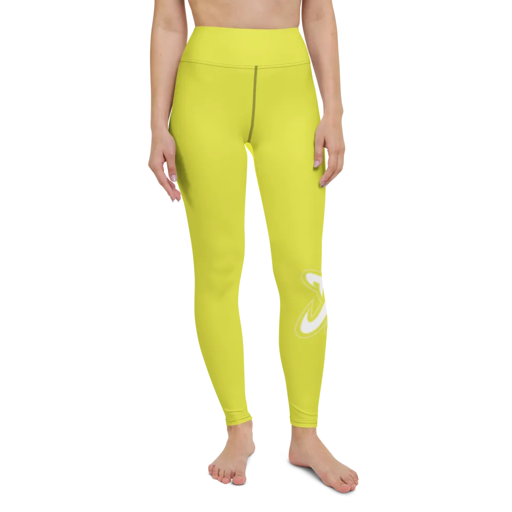 Athletic Apparatus Starship White logo V3 Yoga Leggings
