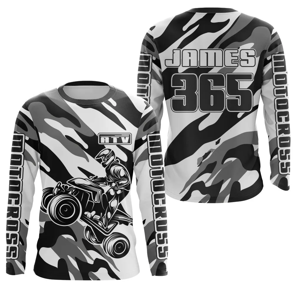 ATV Motocross Jersey Cow Pattern Upf30  Quad Bike Shirt Off-Road Racing Jersey Men ATV Motorcycle