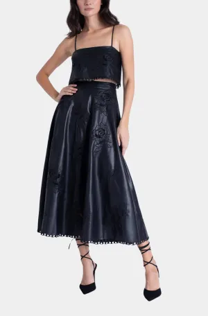 Ava Vegan Leather Skirt