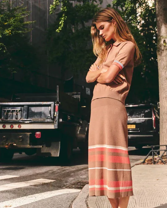 Avril Midi Skirt, Camel