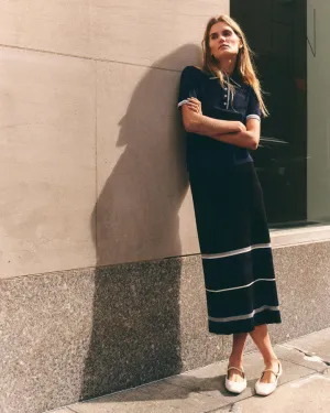 Avril Midi Skirt, Noir