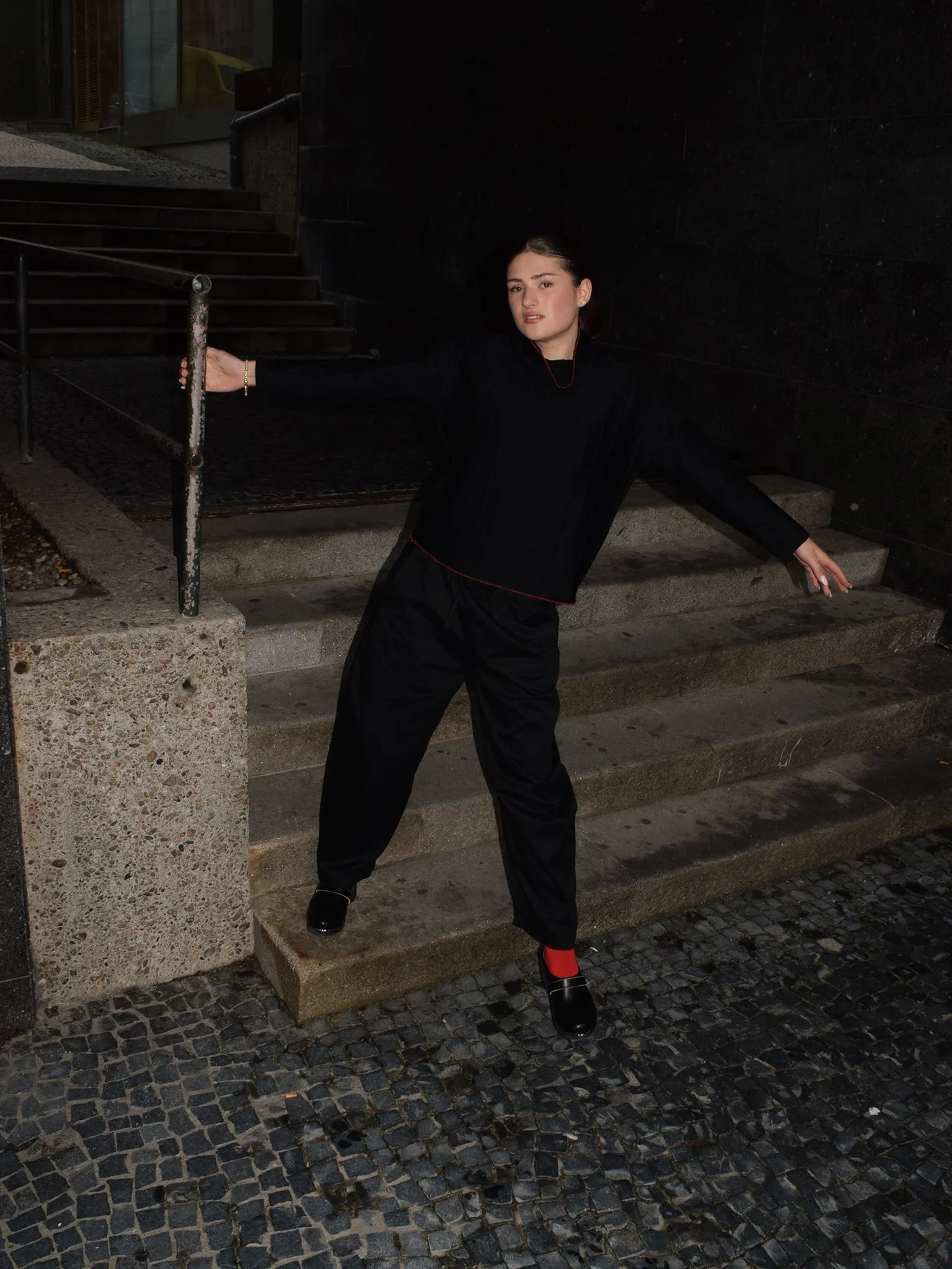 Balão trousers, black