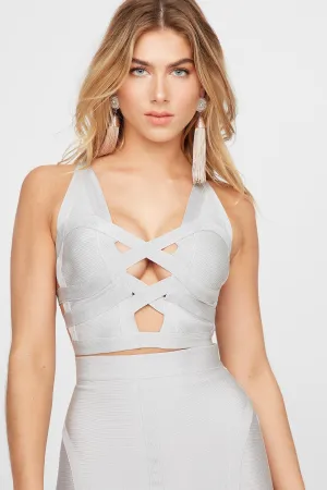 Bandage Caged Cropped Tank