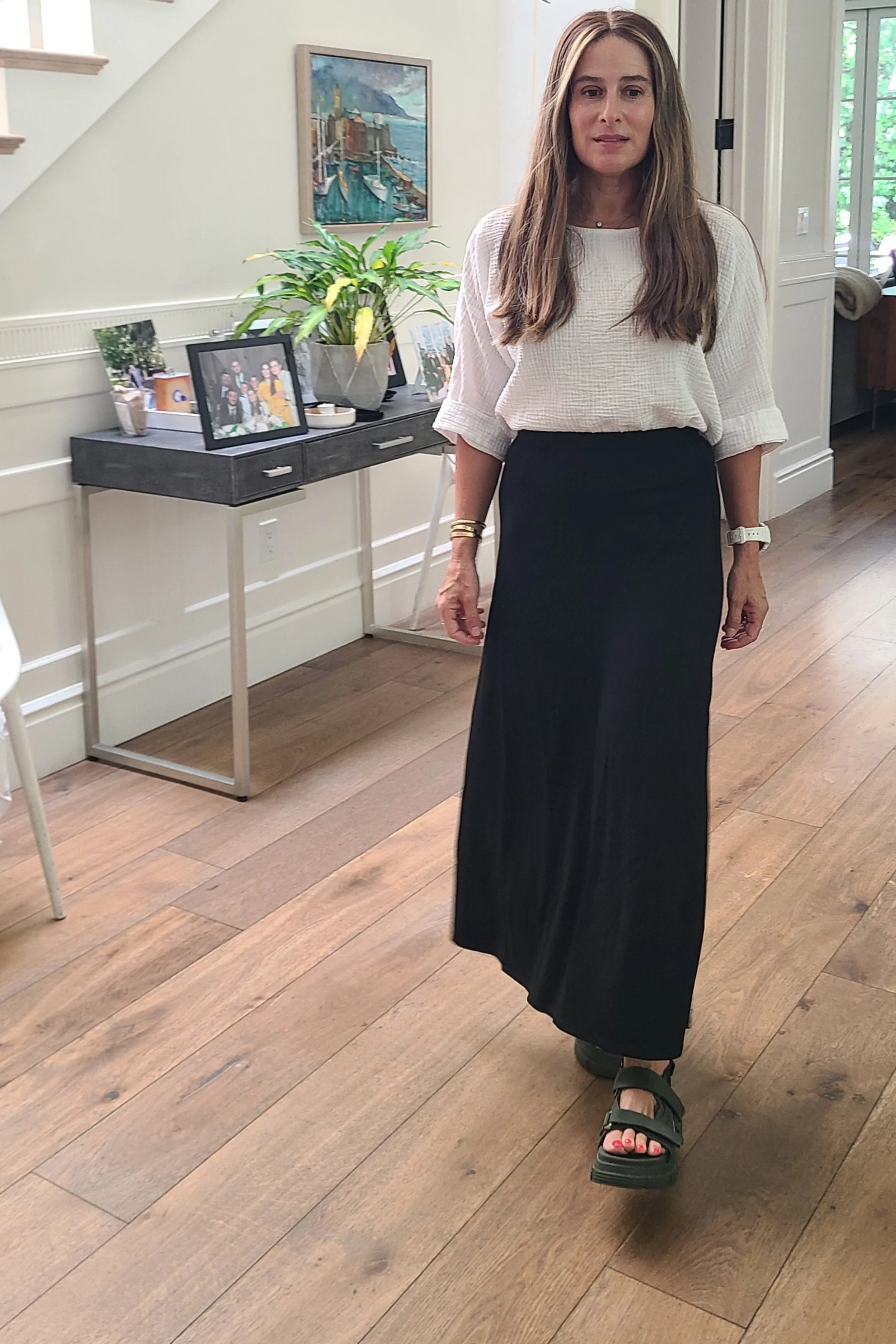 Basic Maxi Skirt, Black