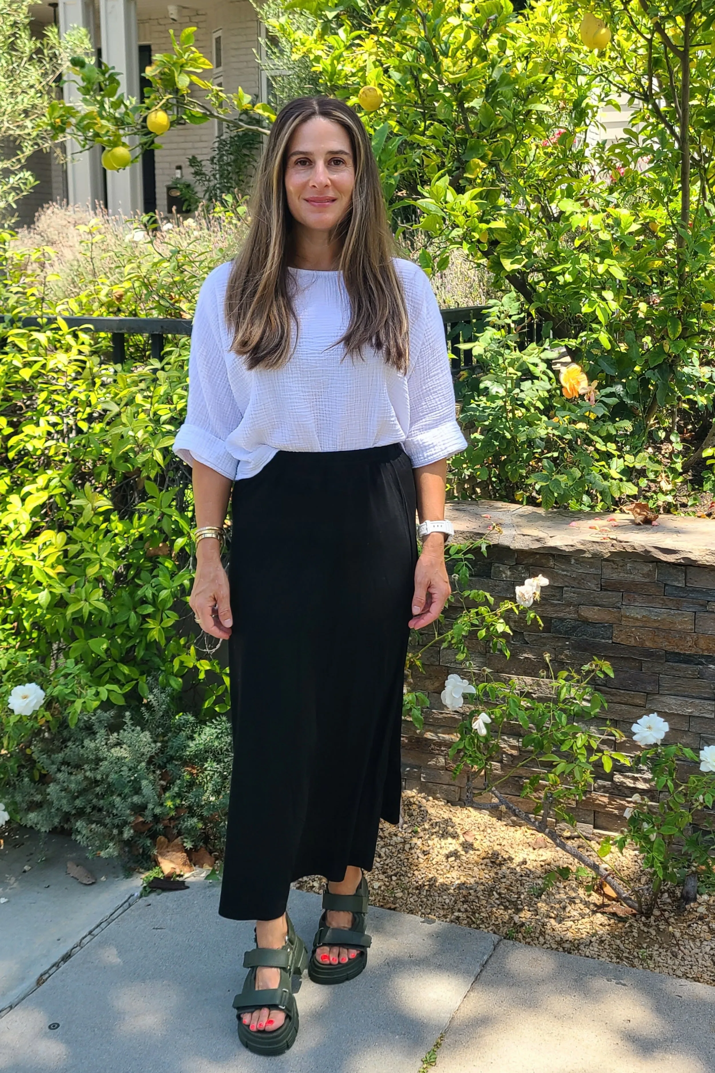 Basic Maxi Skirt, Black