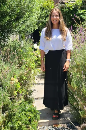 Basic Maxi Skirt, Black