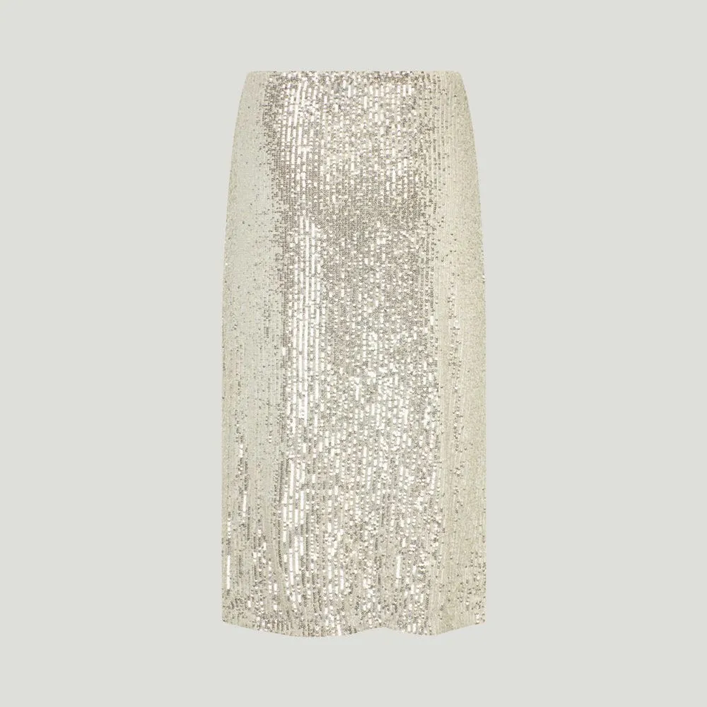 Baum Und Pferdgarten Jolette Sequin Skirt in Silver