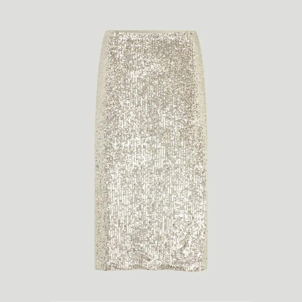 Baum Und Pferdgarten Jolette Sequin Skirt in Silver