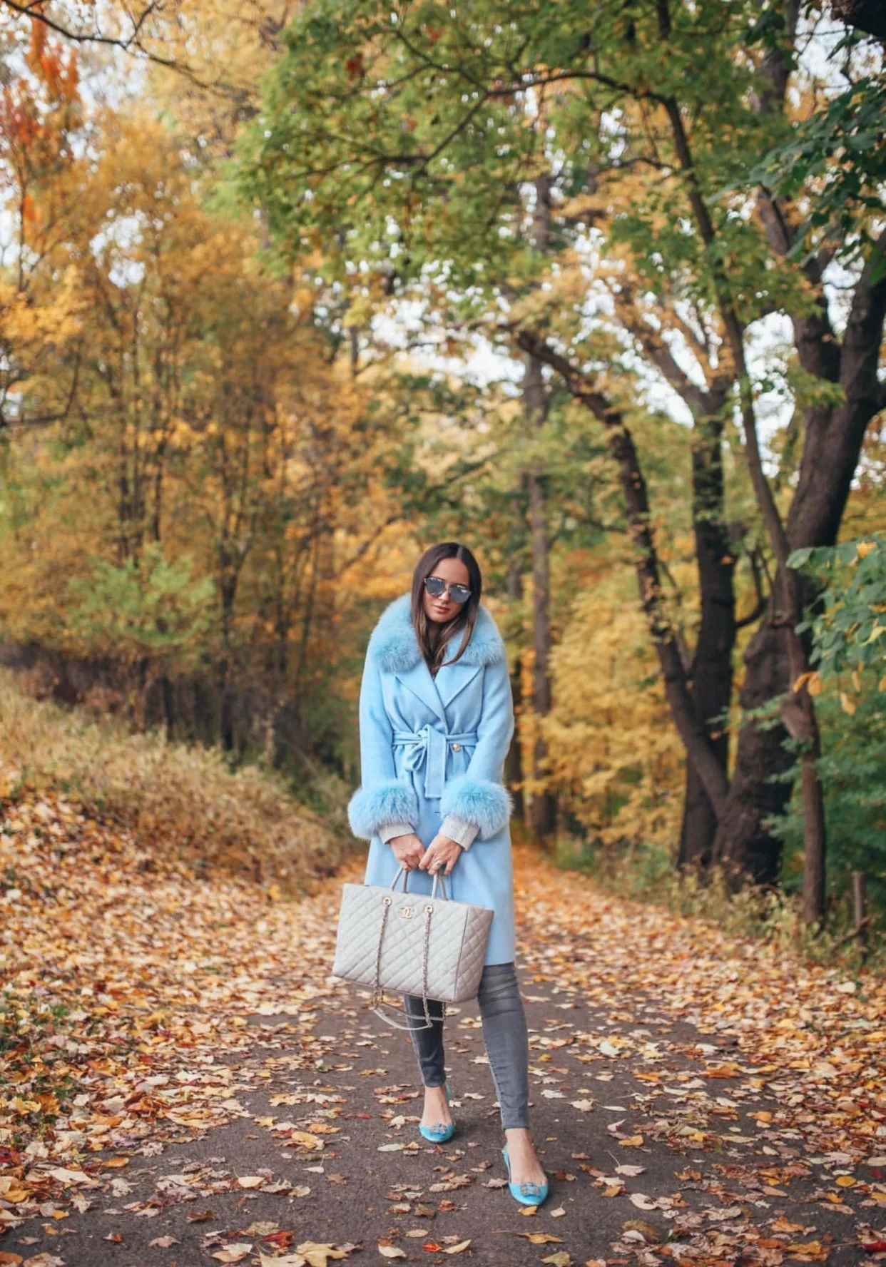Beautiful Cashmere blend jacket with Fox fur trim/cuffs