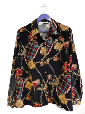 Black chain blouse - Size 10