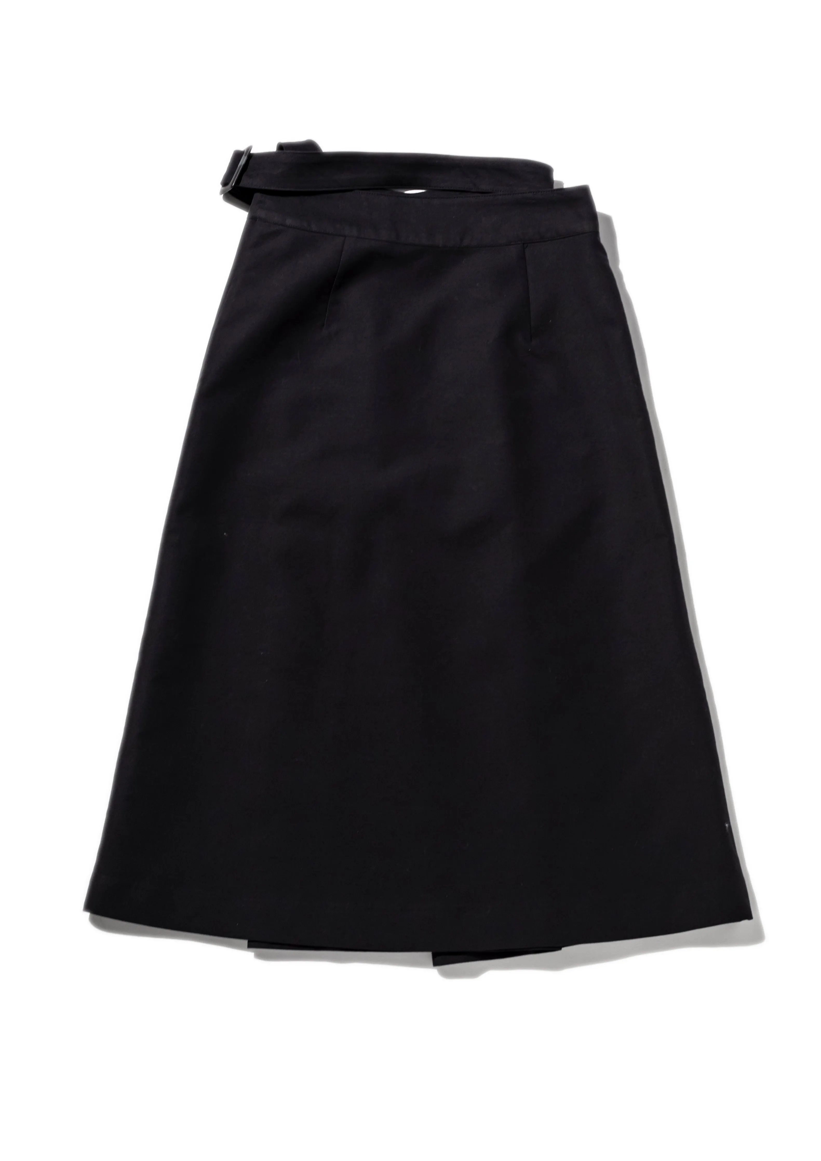Black Side Belted Skirt