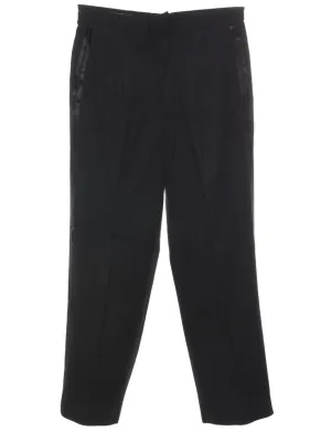 Black Tapered Trousers - W33 L30