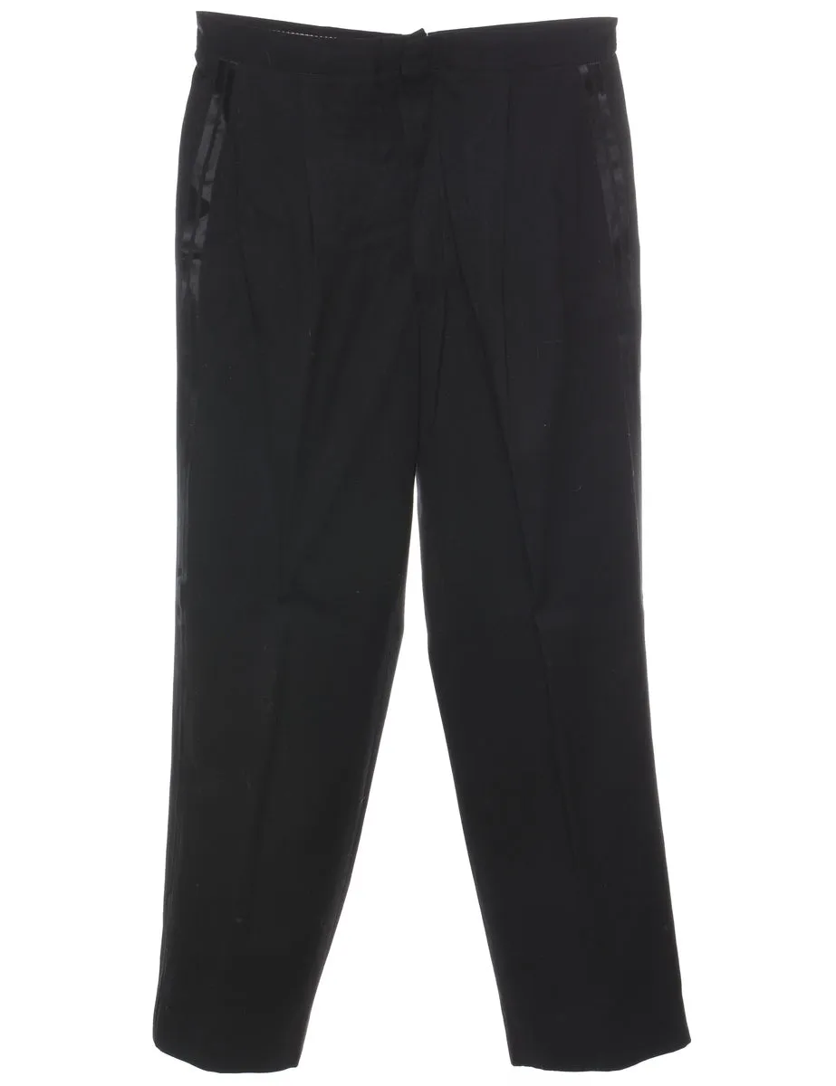 Black Tapered Trousers - W33 L30