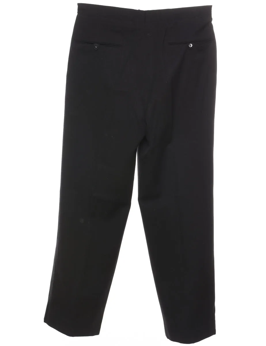 Black Tapered Trousers - W33 L30