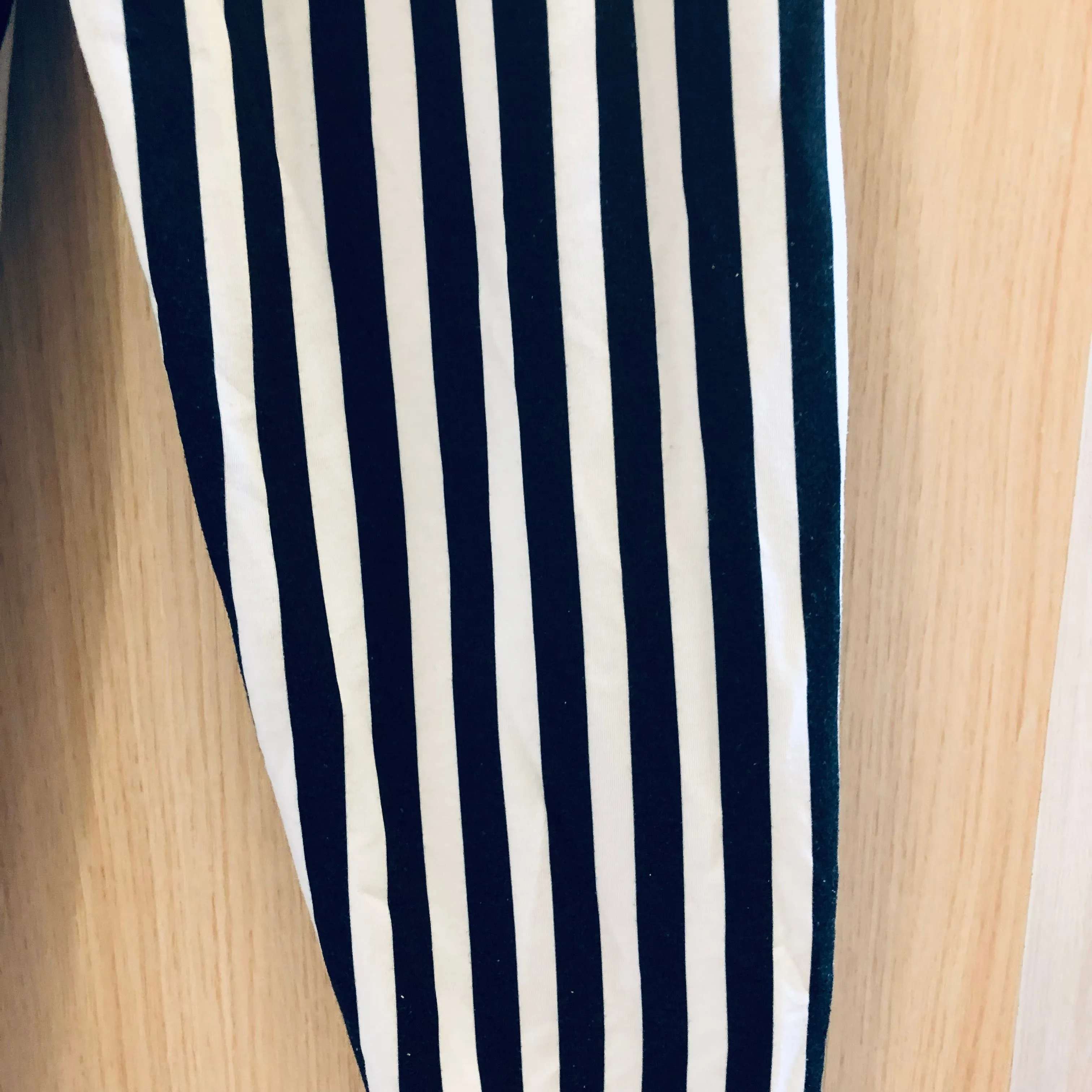Black White Striped Men's Joggers, Modern Casual Stripe Print Sweatpants- Made in EU