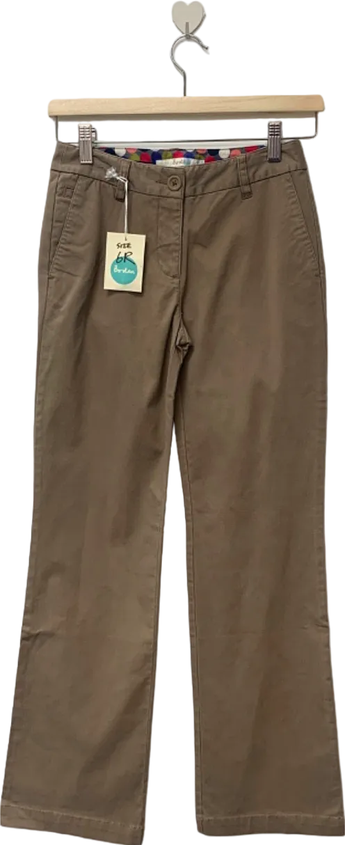 Boden Brown Classic Fit Trousers 6R