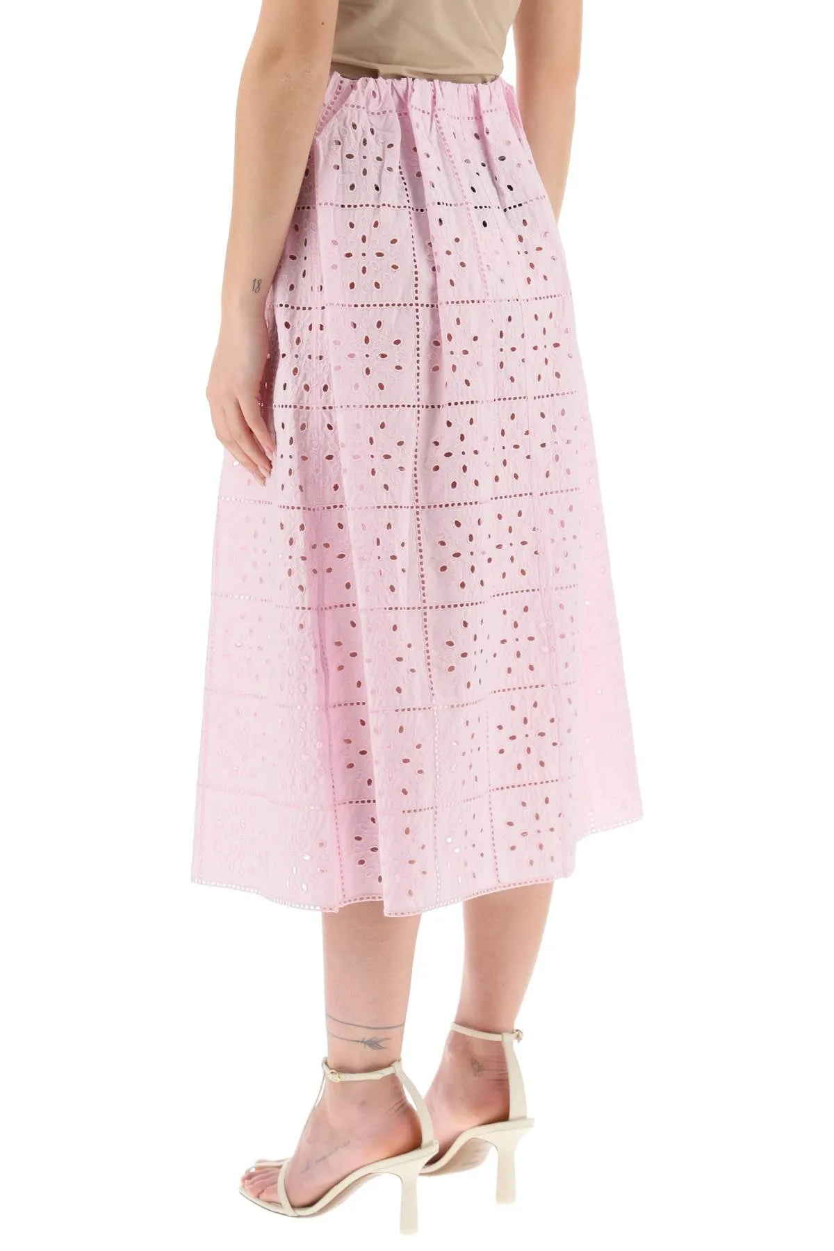 broderie anglaise skirt