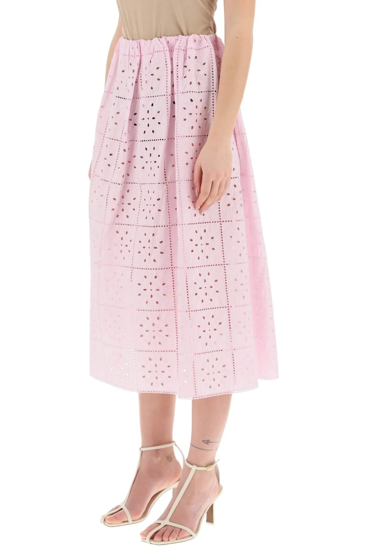 broderie anglaise skirt