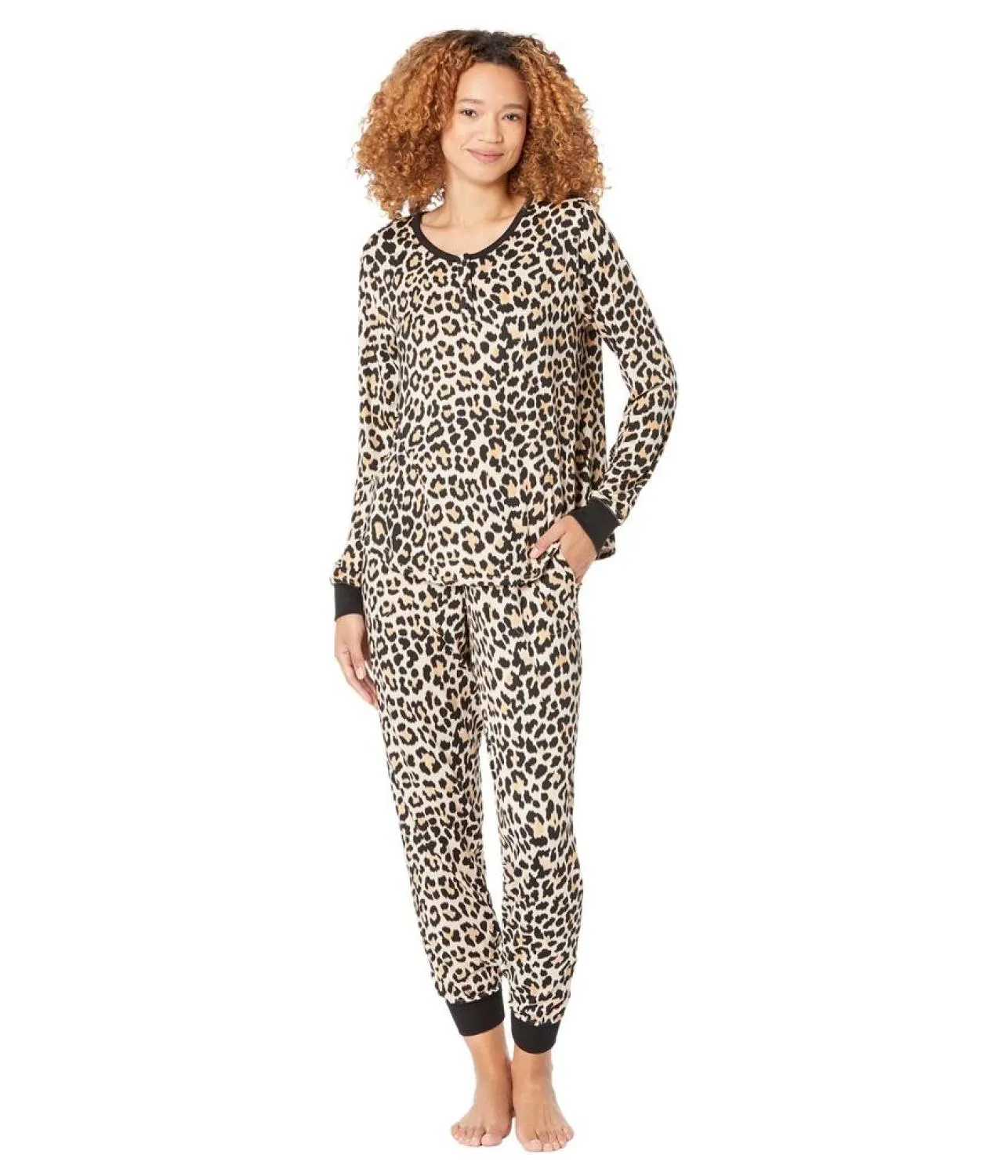Brushed Jersey Joggers PJ Set