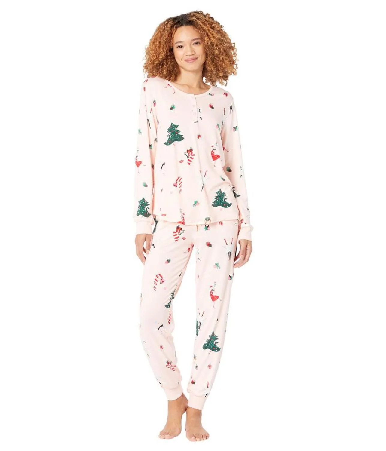 Brushed Jersey Joggers PJ Set