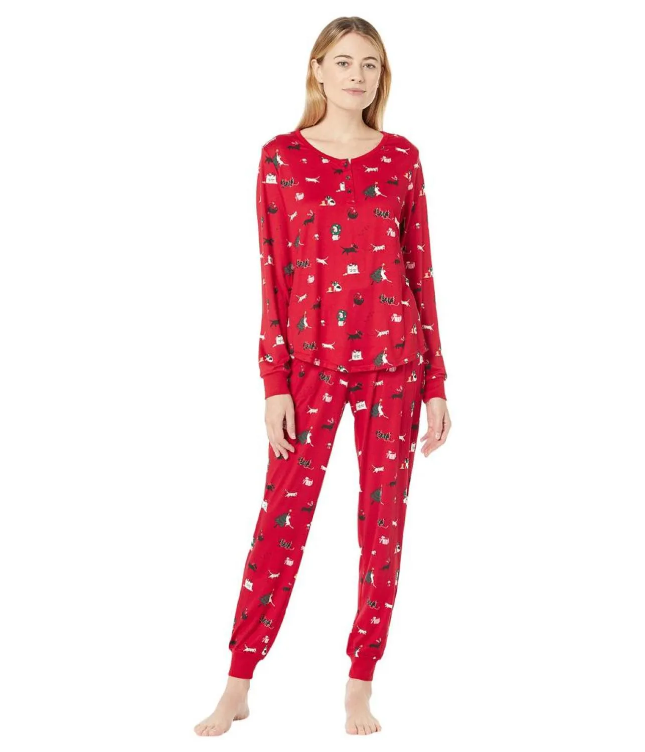Brushed Jersey Joggers PJ Set