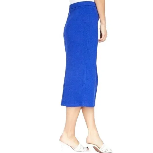 CALLAHAN Knitwear Skirt soft Knit Sophia Slit Front Lightweight